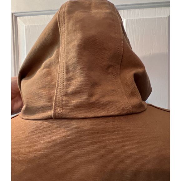 CarHartt Jacket 3XL Brown Hooded Work Coat J131-BRN Men's GUC Outdoor - Picture 12 of 15